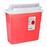GatorGuard In Room Sharps Container, 5qt - Transparent Red thumbnail