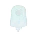 Genairex Securi-T USA 10 inch Urinary Pouch Transparent Flip-Flow Valve 1.75 inch Flange Box of 10 thumbnail