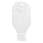 Genairex Securi-T USA 12 inch Drainable Pouch Curved Tail Closure 2.25 inch Flange Box of 10 thumbnail