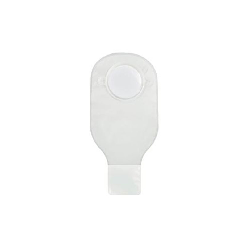 Genairex Securi-T USA 12 inch Drainable Pouch Transparent 1 Curved Tail Closure 2.75 inch Flange Box of 10