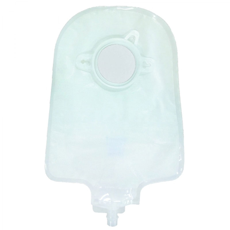 Genairex Securi-T USA 2-Piece Urinary Pouch Transparent Flip-Flow Valve 2.75 inch Flange Box of 10