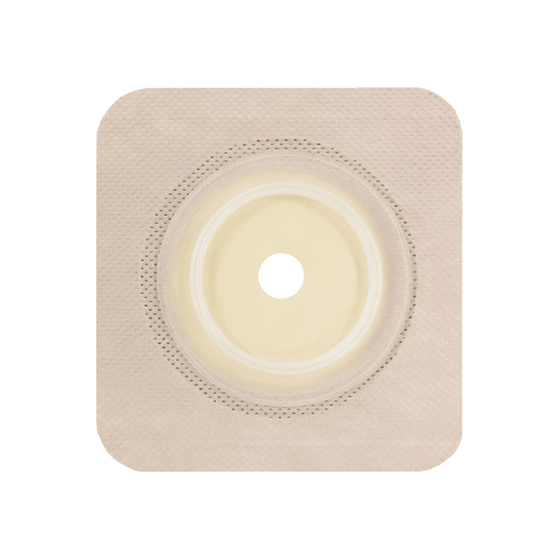 Genairex Securi-T USA 5x5 inch Standard Wear Wafer Tan Tape Collar 2.25 inch Flange Box of 10