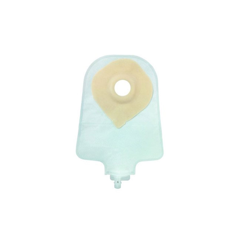 Genairex Securi-T USA 9 inch 1-Piece Urinary Pouch Convex Pre-Cut 0.75 inch Transparent Box of 10