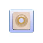Genairex Securi-T USA 4.25x4.25 inch Standard Wear Wafer Tan Tape Collar 1 inch Stoma Box of 10 thumbnail