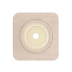 Genairex Securi-T USA 4.25x4.25 inch Standard Wear Wafer Tan Tape Collar 1.125 inch Stoma Box of 10 thumbnail