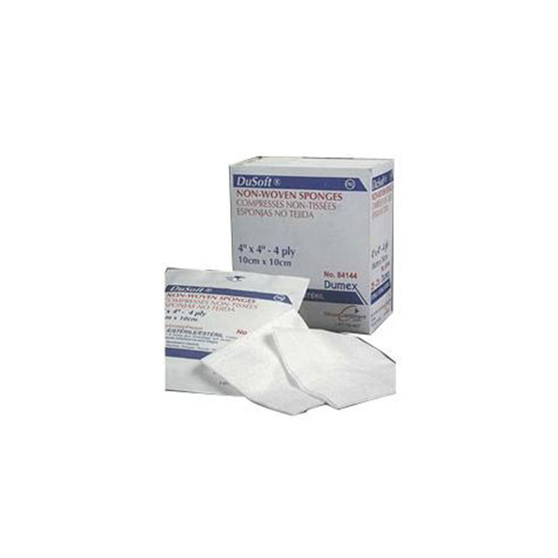 Gentell Dusoft Sterile Non-Woven Sponge 4x4 inch 4-Ply Pack of 25