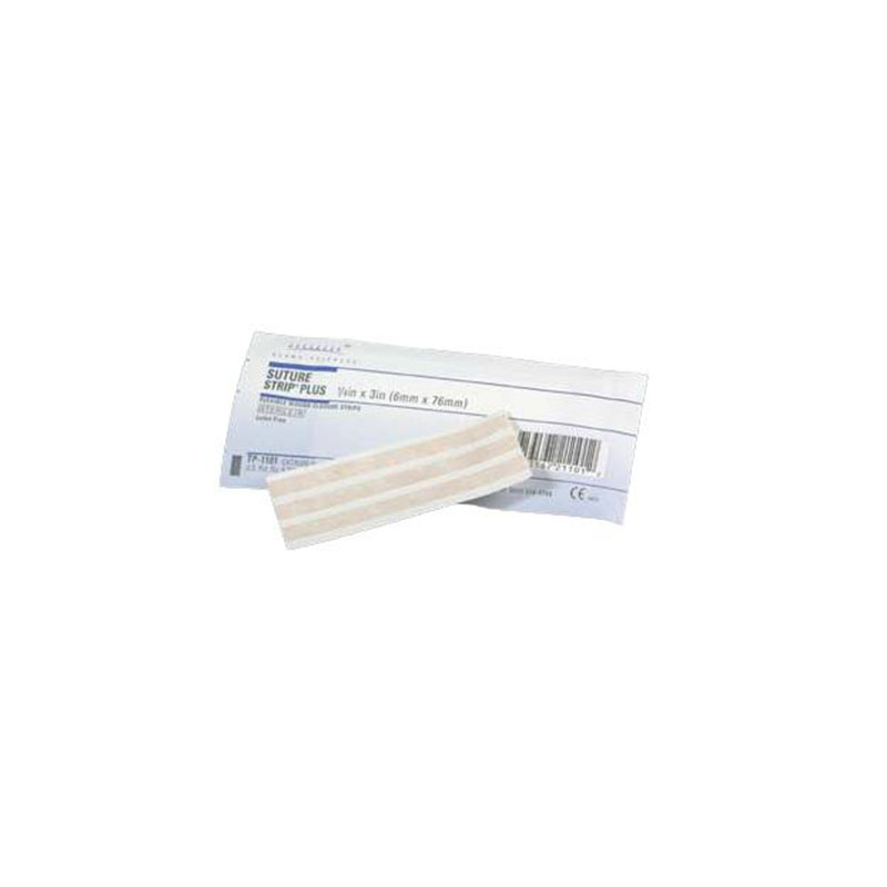 Gentell Suture Strip Plus Flexible Wound Closure Strip 0.25x4 inch Box of 50