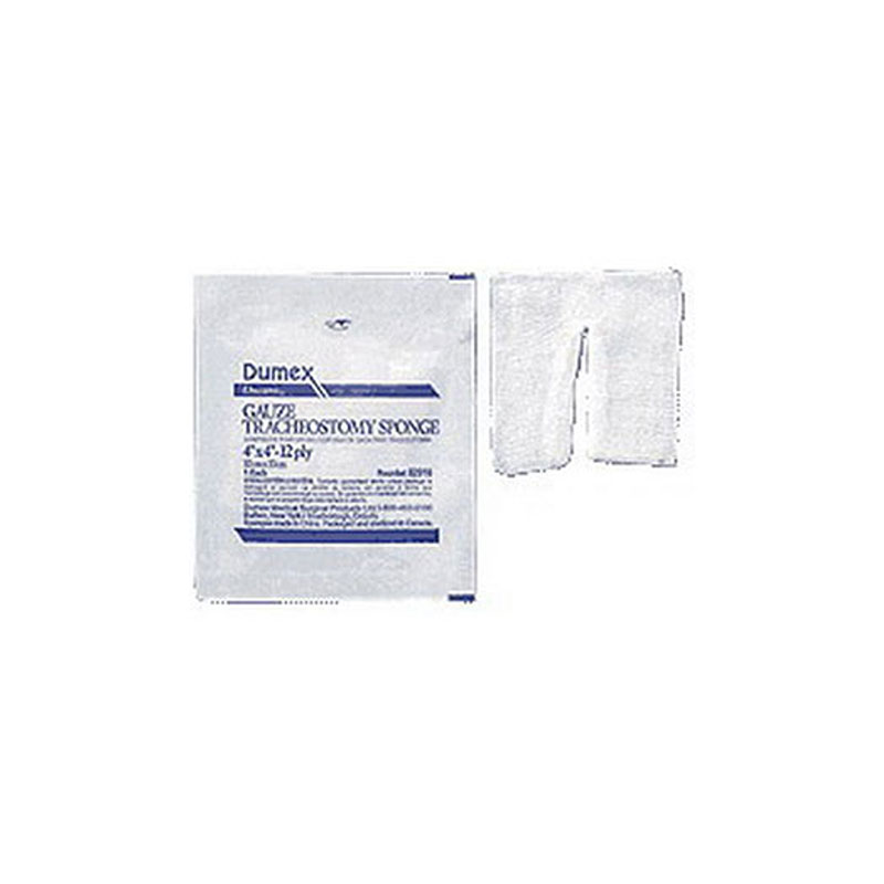 Gentell Woven Sterile Tracheostomy Drain Sponge 4x4 inch 12-Ply Pack of 25