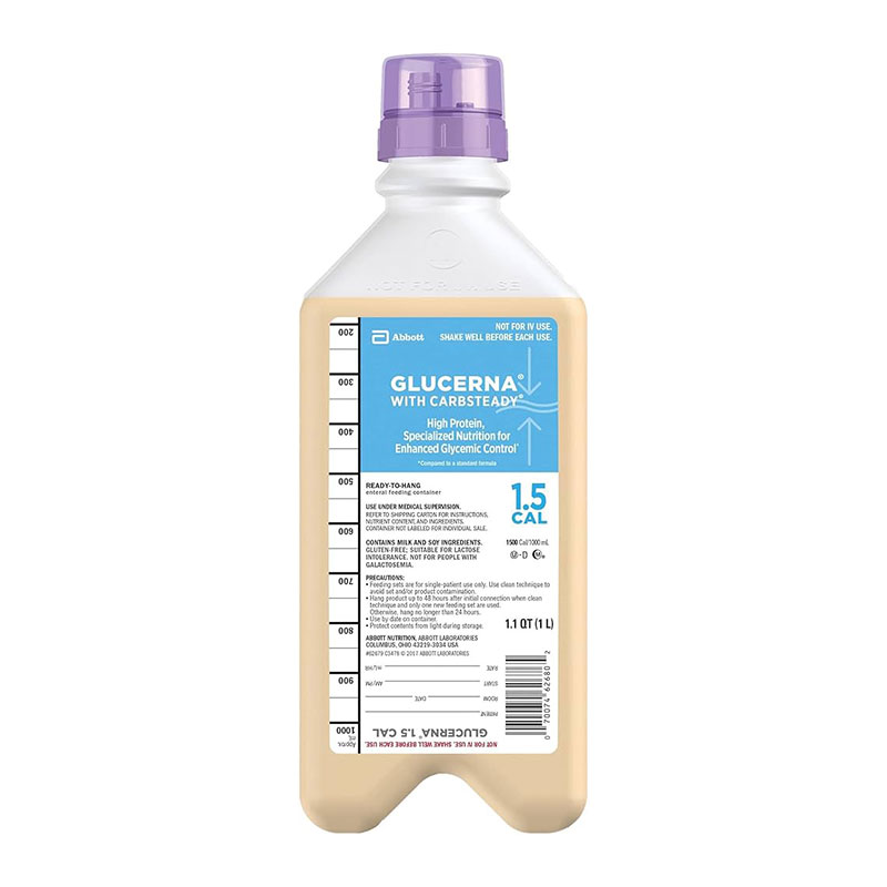 Abbott Glucerna 1.5 Cal Specialized Nutrition 1 Liter Case of 8