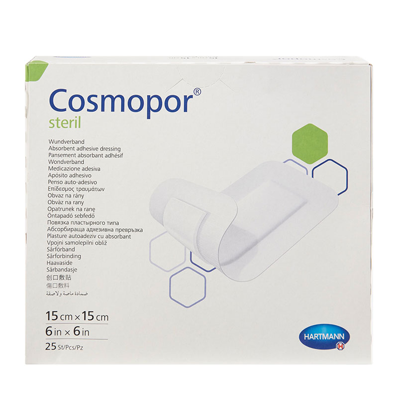 Hartmann Cosmopore Sterile 6x6 inch Box of 25