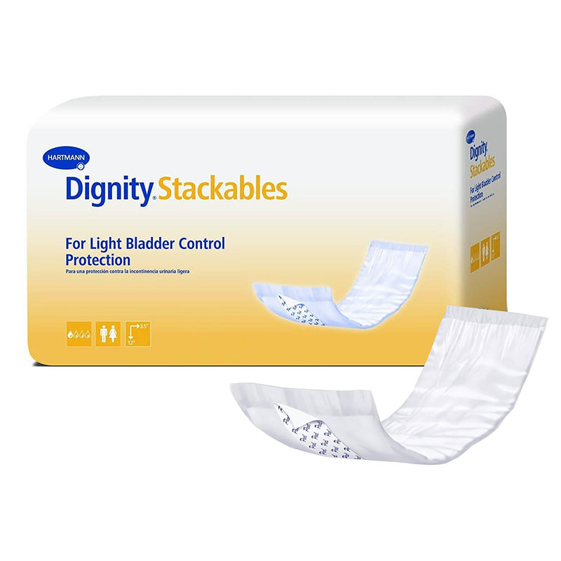 Hartmann Dignity Stackables Pads 3.5x12 inch Barrier Free Case of 180