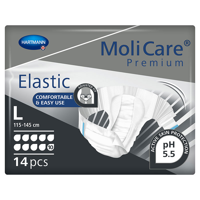 Hartmann MoliCare Premium Elastic Brief 10D Large 45-57 inch Case of 56