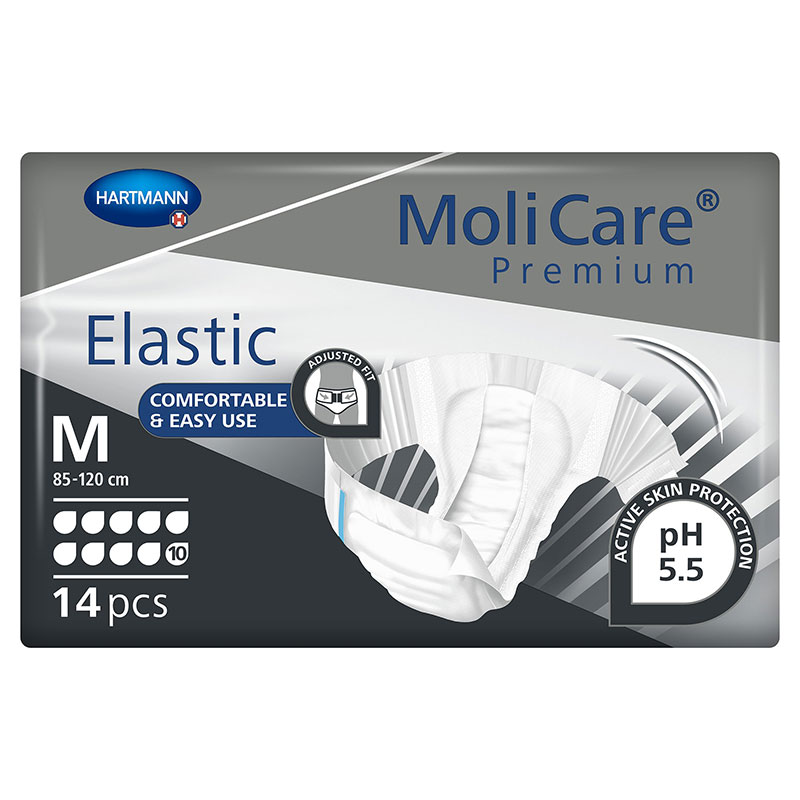 Hartmann MoliCare Premium Elastic Brief 10D Medium 33-47 inch Case of 56