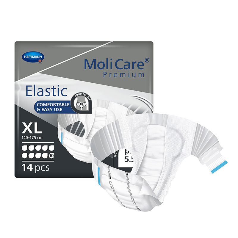 Hartmann MoliCare Premium Elastic Brief 10D X-Large 55-68 inch Pack of 14