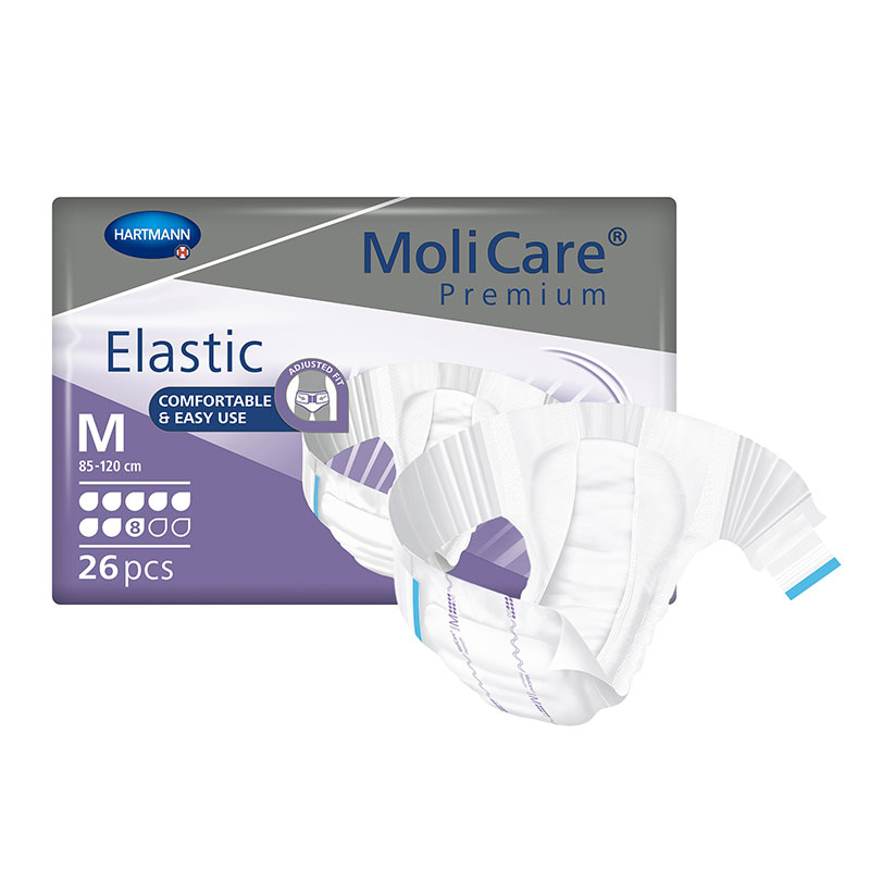 Hartmann MoliCare Premium Elastic Brief 8D Medium 33-47 inch Pack of 26