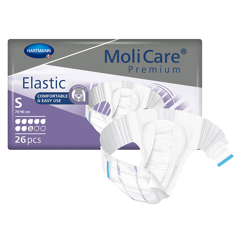 Hartmann MoliCare Premium Elastic Brief 8D Small 28-35 inch Case of 90