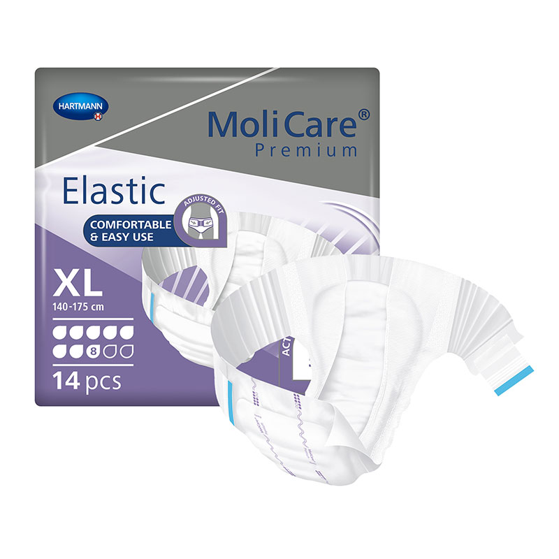 Hartmann MoliCare Premium Elastic Brief 8D X-Large 55-68 inch Pack of 14