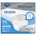 Hartmann MoliCare Premium Mobile 6D Disposable Underwear X-Large 51-67 inch Case of 56 thumbnail