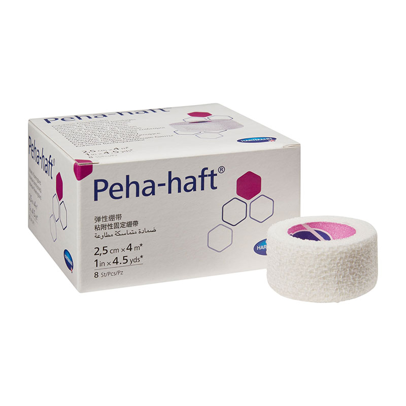 Hartmann Peha-Haft Absorbent Cohesive Gauze Bandage 1inx4.5yds Box of 8