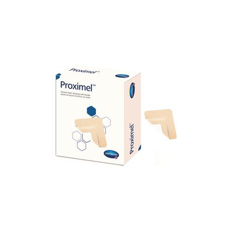 Hartmann Proximel Silicone Dressing with Border 5x5 inch Box of 10
