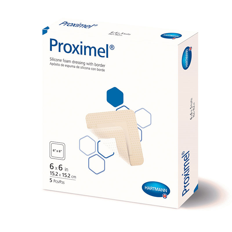 Hartmann Proximel Silicone Dressing with Border 6x6 inch Box of 5