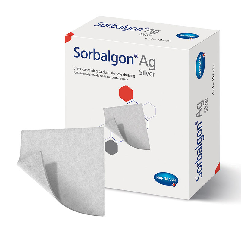 Hartmann Sorbalgon Ag Dressing 4x4 inch Box of 10
