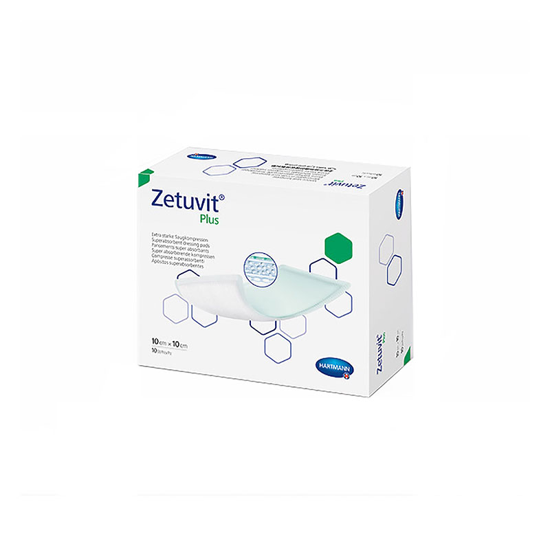 Hartmann Zetuvit Plus Non-Border Superabsorbent Dressing 4x4 inch Box of 10