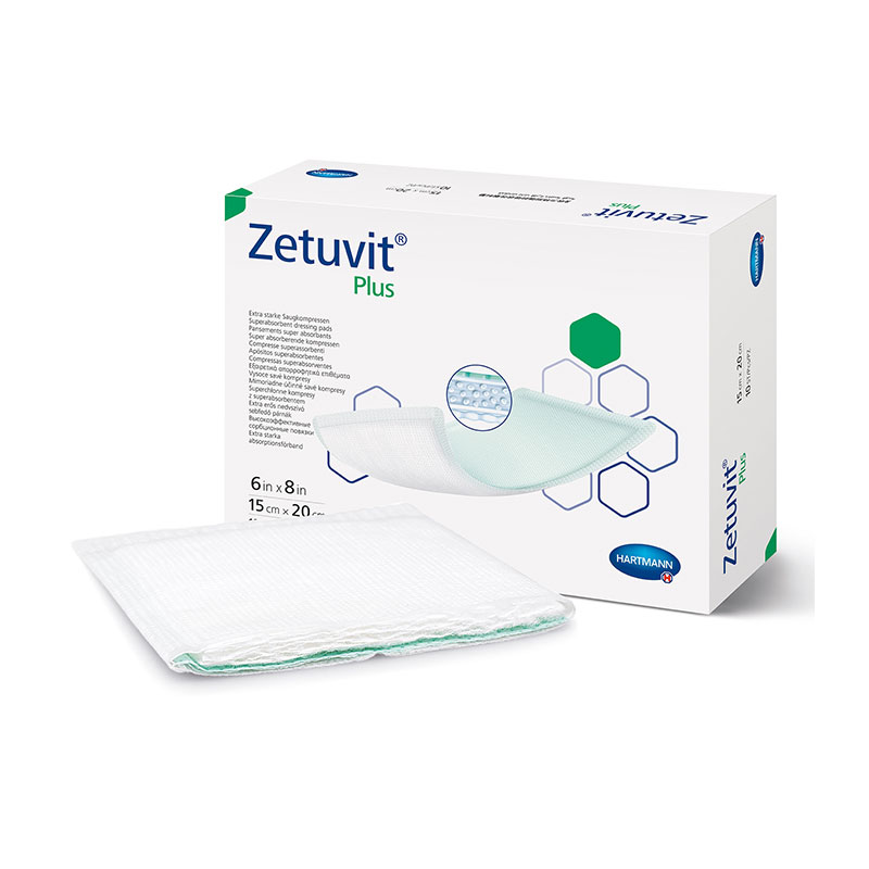Hartmann Zetuvit Plus Non-Border Superabsorbent Dressing 6x8 inch Box of 10