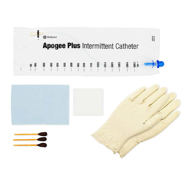 Hollister Apogee Plus Firm Closed System Catheter 8 FR 16 Inch 1500ml Box of 100
