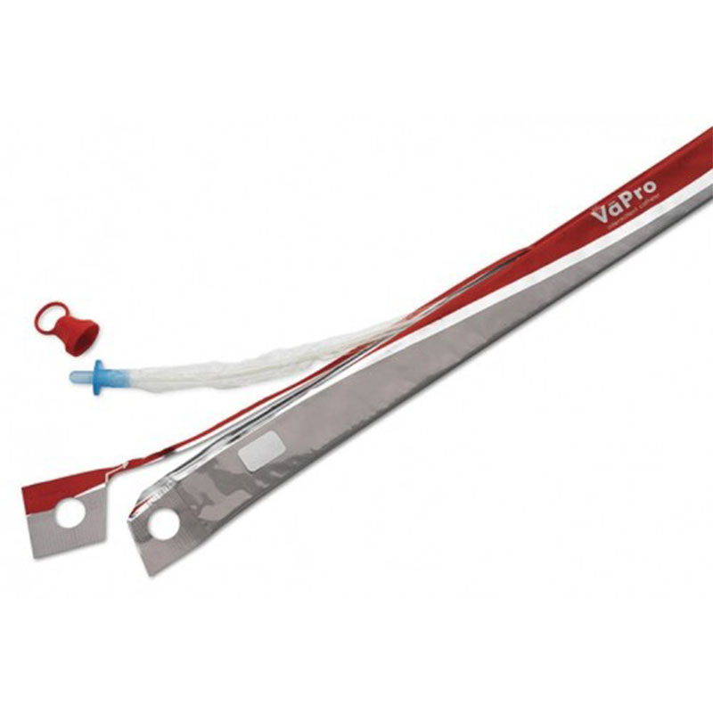 Hollister VaPro Hydrophilic Coude Intermittent Catheter Standard 16 FR 16 Inch Box of 30