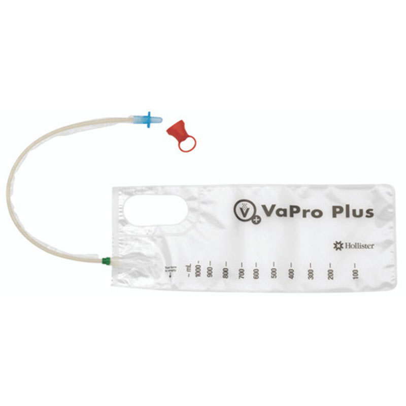 Hollister VaPro Plus Hydrophilic Intermittent Catheter 12 FR 16 Inch Box of 30