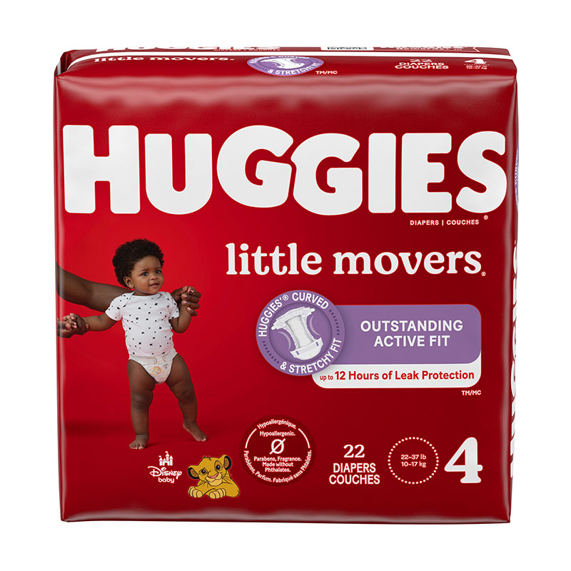 Huggies Little Movers Diapers Size 4 Jumbo Pack Case of 88 ADW Diabetes