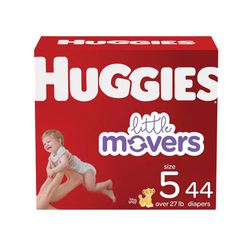 Huggies Little Movers Diapers Size 5 Big Pack Case of 44