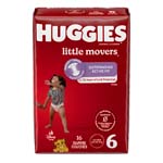 Huggies Little Movers Diapers Size 6 Jumbo Pack Package of 16 thumbnail