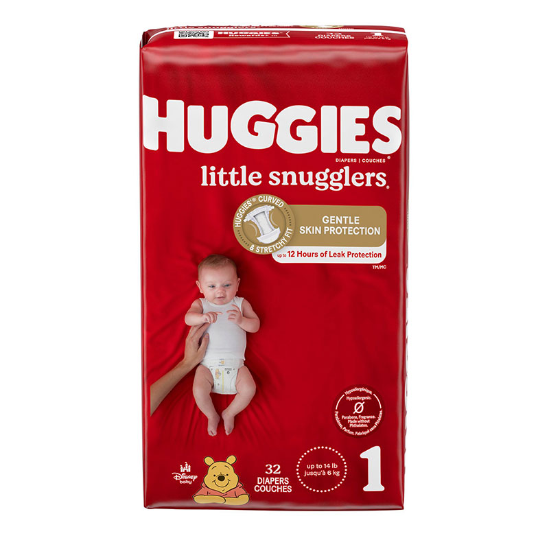 Huggies Little Snugglers Diapers Size 1 Jumbo Pack Case of 128
