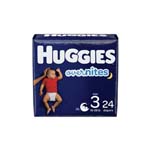 Huggies OverNites Diapers Size 3 Jumbo Pack Package of 24 thumbnail