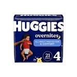 Huggies OverNites Diapers Size 4 Jumbo Pack Case of 84 thumbnail