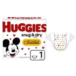 Huggies Snug and Dry Diapers Size 1 Big Pack Case of 92 thumbnail
