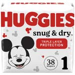 Huggies Snug and Dry Diapers Size 1 Jumbo Pack Case of 152 thumbnail
