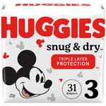 Huggies Snug and Dry Diapers Size 3 Jumbo Pack Package of 31 thumbnail