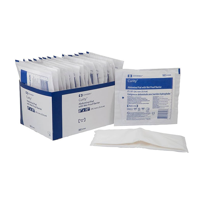 Covidien Curity Max Absorbent Abdominal Pad 7.5x8 648ct