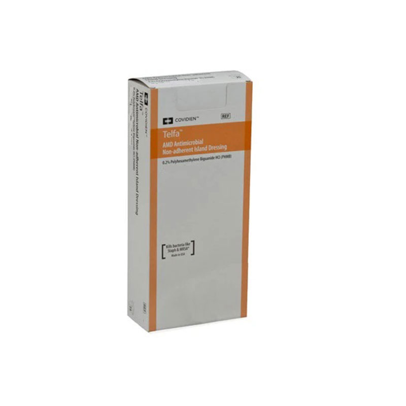 Covidien TELFA AMD Antimicrobial Island Dressing 4x14 25ct
