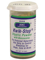 Kwik Stop Styptic Powder with Benzocaine - 14 gram