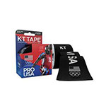 KT Tape Kinesiology Synthetic Tape, 4"x4" 20ct - Black USA thumbnail