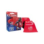 KT Tape Kinesiology Synthetic Tape, 4"x4" 20ct - Red USA thumbnail