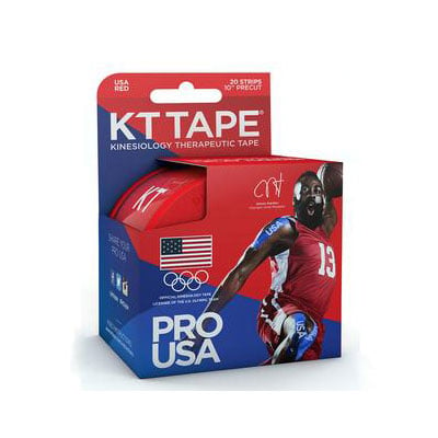 KT Tape Kinesiology Synthetic Tape 4 inch x 4 inch 20ct Red USA