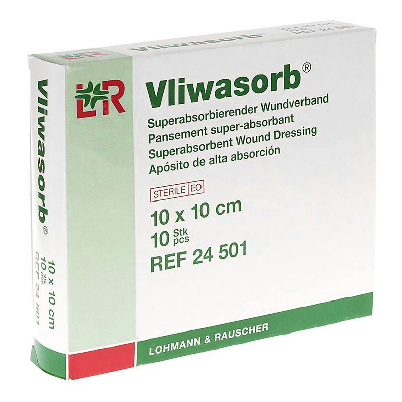 Lohmann & Rauscher Vliwasorb Super Absorbent Dressing 4x4 inch Box of 10