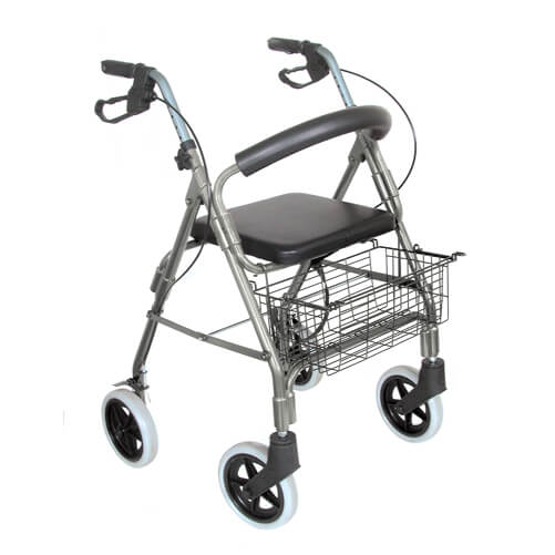 Mabis DMI Lightweight Aluminum Rollator Titanium