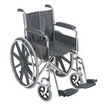 Mabis DMI 18 Wheelchair with Fixed Armrests thumbnail