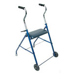 Mabis DMI Steel Walker with Wheels and Seat Royal Blue thumbnail